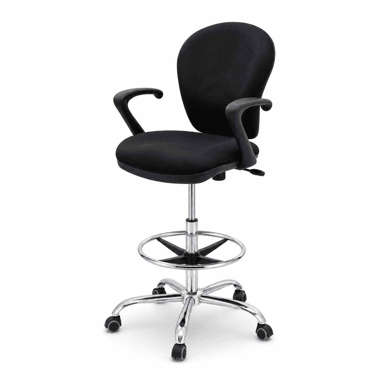 Chaise Opérateur Mousse Injecté ORION Haute Noire